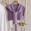Chal de Alta Gama con Chaleco de Punto Pequeño, Color Sólido, Nuevo Estilo Primavera y Otoño, Protector de Cuello Versátil para Vestir en Capas, Chal Pequeño, Cuello Falso