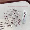 Arte de Uñas Rosa Seco Joyería de Diamantes Lote Completo de Planos Brillantes Base Diamante Redondo Grande y Pequeño Paquete de Materiales DIY Diamante de Uña Portátil
