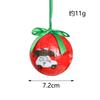 Pingente de bola de Natal Padrão de elementos de Natal bola pintada boneco de neve bola de bolha As decorações da árvore de Natal podem ser misturadas em lote transfronteiriço