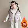 Colete Feminino Outono Inverno 2026 Novo Estilo Infantil Estiloso Acolchoado Roupas de Inverno Bebê Moda Inverno Colete Acolchoado