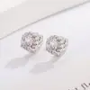 Super Brillantes Brazaletes Redondos para Oreja, Pendientes para Hélice de Oreja, Diamantes Brillantes No Extraíbles, Versátiles para el Uso Diario, Exquisitos Pendientes para Viajar al Trabajo para Mujeres