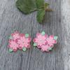 Nuevo Insignia Creativa de Trébol de Cuatro Hojas Broche de Flor de Cerezo Insignia de Pintura de Flor de Cerezo Multiestilo Broche Anti-luz Estilo Académico
