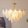 Lustre de sala de estar de luxo leve estilo francês quarto estilo retrô creme lâmpada do quarto principal criativa quente romântica nova lâmpada da Rede