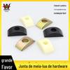 Disway Fabricante Atacado Liga de Plástico Arruela Semicircular Crescente Mobiliário Mesa Executiva Porca de Conexão Quatro em Um