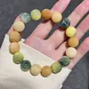 Popular Pulseira de Bodhi com Padrão de Flores Roxas e Mantra de Seis Palavras, Estilo Dança do Leão, Adequada para Homens e Mulheres, Estudantes, para Brincar e Enrolar nos Dedos, Pulseira Macia Venda por Atacado