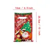 Bolsa de Tote de Plástico para Halloween Navidad Calabaza Fantasma Papá Noel Bolsa de Regalo Fiesta Empaque de Dulces y Snacks