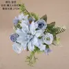 Buquê de Dália Flores Artificiais para Casamento Fabricante Decoração de Casa Flores de Mão Parede de Rosas Flores Falsas Estilo Ins Transfronteiriço