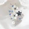 Nuevo Broche de Rama de Durazno de Aleación con Pedrería de Alta Gama y Moda, Lujo Ligero, Elegante y Versátil Pin de Accesorio de Broche para Ropa con Perla