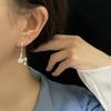 Moda Estilo Coreano Menina Sensação Microincrustado com Diamante Zodíaco Orelha de Coelho Fivela Menina Infantil Fofo Pequeno Coelho Orelha Anel Brincos
