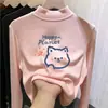 Nueva colección de otoño e invierno de capas base de forro polar para niños: Camisetas interiores de manga larga con cuello alto, cálidas y cómodas, para niñas pequeñas y niños pequeños