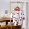 Conjunto de Roupa de Ar Condicionado Infantil, Estilo Coreano Manga Curta Manga Três Quartos Roupa de Descanso, Algodão Puro Casual Peça Única Atacado Roupa Infantil Desenho Animado