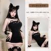 Orelha de Gato Doce Coração * Doce e Picante Segunda Dimensão Gato Selvagem Pelúcia Elástica Saia Justa no Quadril Lingerie Sexy para Mulheres