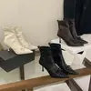 Botas Curtas de Salto Agulha com Laço e Bico Fino da Moda Francesa para Mulheres 2026 Novas Botas da Moda Botas Elásticas Botas de Salto Alto Botas Slim para Mulheres