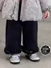 Estilo Dulce Traje de Invierno para Niñas 90% Pluma Traje para Bebé Niña Volantes Casual Más Terciopelo Pantalones Largos Capa Base Ropa Infantil Coreana
