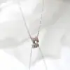 Elegante Collar de Acero Titanio con Letra H para Mujer, Lujo Ligero Nuevo Modelo 2026, Cadena para Clavícula, Cadena para el Cuello de Nicho, Accesorio de Moda de Gama Alta