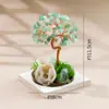 Ornamento de Árvore de Cristal Natural Runyang Jewelry Citrino Decoração para Atrair Riqueza para Mesa de Escritório, Sala de Estar, Carro e Presente