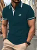 Llegada Nueva 2026 Camisa Polo Ligera de Negocios para Hombre con Solapa Estampado 3D