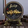 Integridade conquista o mundo; sala de estudo, escritório, decorações de mesa, estante de entrada, escultura em carvão, prateleira de exibição antiga, mesa estilo chinês e artesanatos