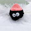 Llavero pequeño de bola de carbón, colgante de peluche, diseño de Thousand y Chihiro Girl, bonito bolso escolar, muñeca de dibujos animados colgante, pequeño regalo.