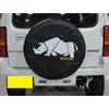 Suzuki Jimny tamaño Ji cubierta protectora de neumático de coche todoterreno cubierta de neumático de repuesto de cuero PVC grueso suministro directo de fábrica