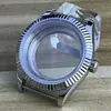 Acessórios para Relógio Movimento Nh35/Nh36 Caixa de Relógio de Aço Inoxidável de 40mm com Vidro de Safira Kit Completo de Caixa Nh35