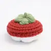 Colgante de Fruta Tejido a Crochet Hecho a Mano Colgante para Llavero Tejido con Lana Colgante de Muñeco de Dibujos Animados Tejido para Bolso