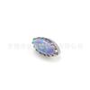 F136 Titanio Arete de Uña para Oreja Anillo de Flor Incrustado Ojo de Caballo Luna Aobao Arete de Uña para Oreja Aleación de Titanio G23 Joyería para Perforación Arete de Uña para Oreja