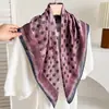 Lenço quadrado étnico de 70% algodão e linho, lenço de pescoço feminino estilo coreano, lenço de cabeça fino, lenço de veludo