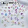 Joias para Unhas DIY Flor de Rosa Camélia Flores Estereoscópicas Folhas Pérola Misturadas Nail Art Acessórios de Unha Usáveis