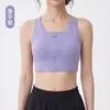 Chaleco con Cremallera Frontal de Patchwork de Malla Transfronterizo Talla Grande Sujetador Deportivo a Prueba de Impactos Chaleco Integral para Fitness Yoga Running
