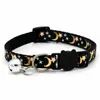Collar para Mascotas de Nueva Webbing Transfronterizo Collar para Gato Colgante de Estrella y Luna Venta Caliente Transfronteriza Venta Directa de Fábrica