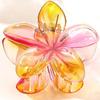 Presilha de Frangipani Colorida Doce de 4cm Venda Quente Transfronteiriça Acessório de Cabelo Doce Acessório de Cabeça Feminino Flor Acessórios de Cabelo Presilha de Cabelo Placa Atacado