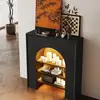 Mueble de chimenea para celebridades de internet Estilo europeo Gabinete decorativo para B&B Pared de fondo simple y moderna Gabinete de almacenamiento para entrada de sala de estar francesa de boda