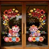 2027 Pegatinas de Ventana Año Nuevo Pegatinas de Vidrio Año del Cordero Calcomanías de Ventana Decoración Festival de Primavera Pegatinas de Puerta Electroestáticas