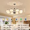Lámpara de araña para sala de estar estilo francés de mediados de siglo Lámpara mágica de frijol simple Bauhaus Lámparas retro de estilo chino nuevo para restaurante dormitorio estudio