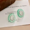 Nuevos Pendientes de Resina Jelly para Primavera/Verano 2026 con Circonita Microincrustada, Diseño Irregular de Moda Exquisito Versátil Accesorios para Orejas