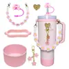 Botella de Agua Térmica Stanley Tapón Antipolvo Taza con Popote Tapa de Taza Correa de Mano Cordón para Botella de Agua Múltiples Estilos Versátiles Set