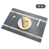 Jogo americano de PVC isolado para mesa, lavável e reutilizável, adequado para restaurantes japoneses, cafés e jantares ocidentais