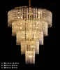 Nuevo Salón de Bodas Accesorios de Hierro Lámpara Plateada Galvanizada Cristal Lámpara de Techo Iluminación Accesorios de Boda Araña de Cadena de Cristal
