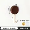 Gancho Sem Furo Transfronteiriço para Porta de Banheiro, Gancho para Casaco e Chapéu, Popular em Cozinhas e Banheiros, Feito de Madeira Maciça de Nogueira, Gancho Único, Dropshipping