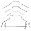 Clips de Montaje para Ventilador de CPU de Gabinete 8cm/9cm/12cm Clips para Ventilador Gancho de Alambre de Acero Línea de Clips Clips de Resorte DIY