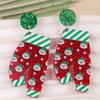 Transfronteiriço Novos Brincos de Natal Europeu e Americano Único Engraçado Natal Calças Acrílico Brincos Brincos Vintage Jóias Mulheres