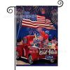 Bandera de Jardín para el Día de la Independencia Más Vendida de Amazon, Bandera Festiva Americana con Estampado de Estrellas y Rayas, Material de Lino, Bandera Decorativa para Exteriores