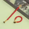 Cuerda Trenzada de Nudo de Diamante Espiral Abierta Llavero Bolso Tejido a Mano Lanyard Accesorios Semi-Terminados Venta al por Mayor