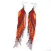 Pendientes de Borla de Cuentas de Arroz Coloridas, Diseño Único, Mano de Obra Fina, Úsalos para Mostrar Personalidad, Exquisitos Accesorios para el Uso Diario