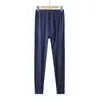 Calça de modal outono masculina fina verão ultra fina calça de ar condicionado respirável meia-idade plus size calça de linha leggings largos