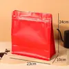 Bolsa de Café con Sellado de Ocho Lados, Bolsa de Papel de Aluminio con Válvula de Aire Unidireccional, Bolsa Universal Ziplock para Té Engrosada a Prueba de Humedad, Bolsa Sellada para Granos de Café