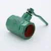 Válvula de Bola de Hierro con Pintura Verde, Manija Roscada, Válvula de Agua Engrosada, Interruptor de Hierro Fundido, Válvula de Hierro, Accesorios para Camión Aspersor Dn25