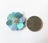 Pegatinas de Flor de Lentejuelas Decorativas para Tela, Accesorios de Cuentas, Bolsos, Zapatos y Sombreros, Cuentas Sueltas, Parches para Ropa, Calcomanías, Hecho a Mano para DIY