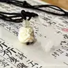 Novo Estilo Chinês~Tendência Nacional Par de Dança do Leão Par de Moletom Colar, Design Exclusivo Corda Trançada, Colar de Corrente T Versátil